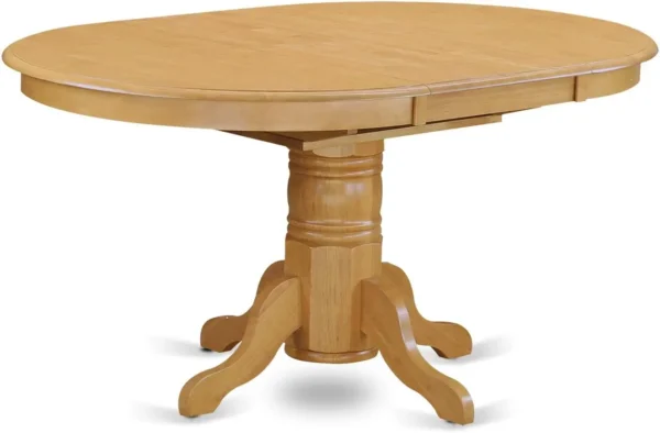 7 Piece Room Furniture Set Consist of an Oval Kitchen Table with Butterfly Leaf and 6 Dining Chairs Oak - Image 2