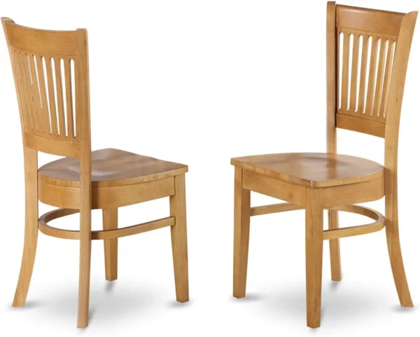 7 Piece Room Furniture Set Consist of an Oval Kitchen Table with Butterfly Leaf and 6 Dining Chairs Oak - Image 3
