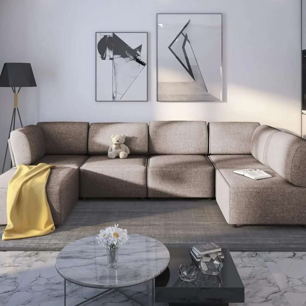 The Linen Sectional Lounge