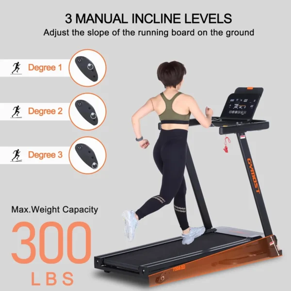 Home Treadmills: LCD Display, Incline, 300-350 lbs Capacity for Walking and Running - Image 5