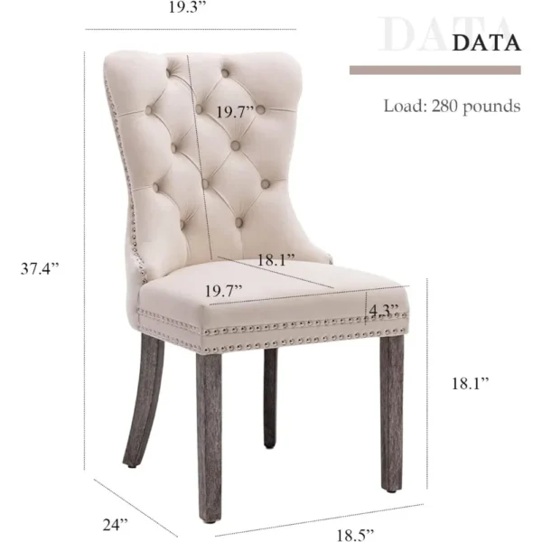Captivating Tufted Dining Chairs: A Symphony of Style and Comfort for Your Dining Room - Image 3