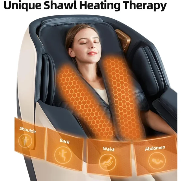 Acupressure Lounge Chair with Electric Footrest and Heated Massage - Image 15