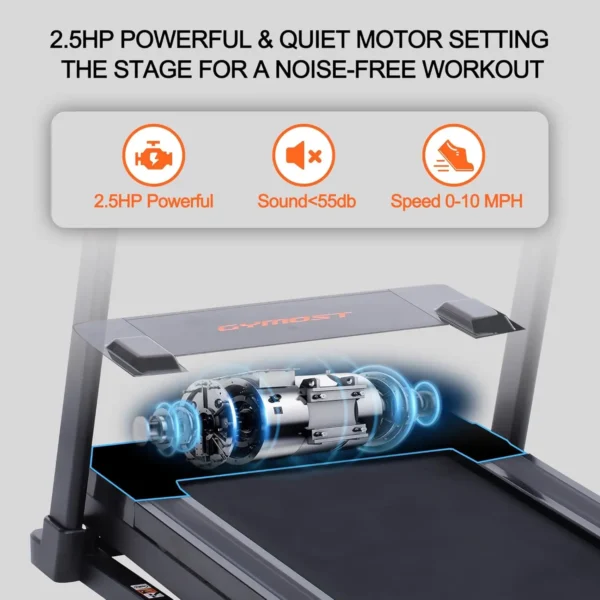 Home Treadmills: LCD Display, Incline, 300-350 lbs Capacity for Walking and Running - Image 3