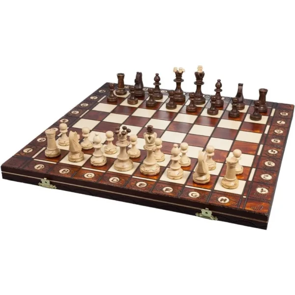 Handcrafted Wooden Chess Masterpiece: A Timeless Gift for Strategy Enthusiasts - Image 2