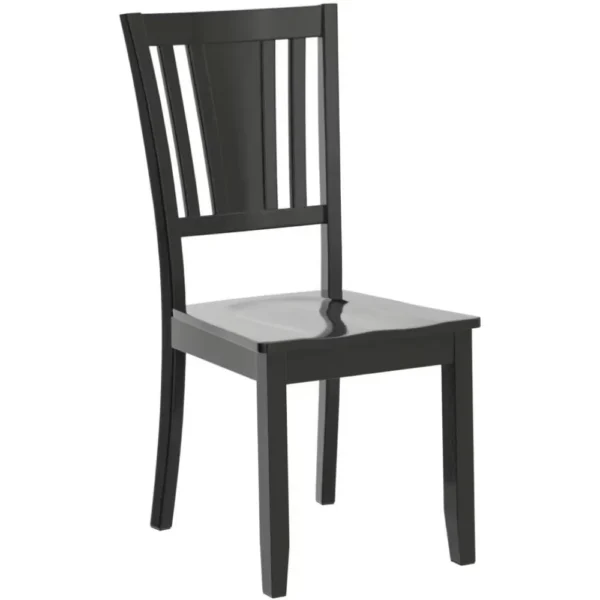 Dudley Kitchen Dining Faux Leather Upholstered Wood Chairs, Set of 2, Mahogany Finish - Image 6