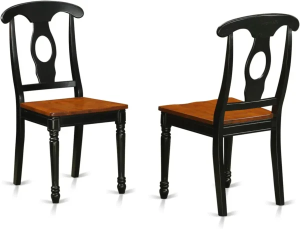 7-Piece Modern Dining Set: Oval Wooden Table with Butterfly Leaf and 6 Padded Chairs (42x60 Inch) - Image 3
