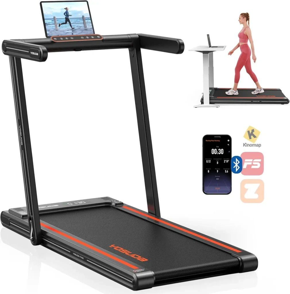 300lb Capacity Under Desk Treadmill with Bluetooth: Walk and Work in Comfort