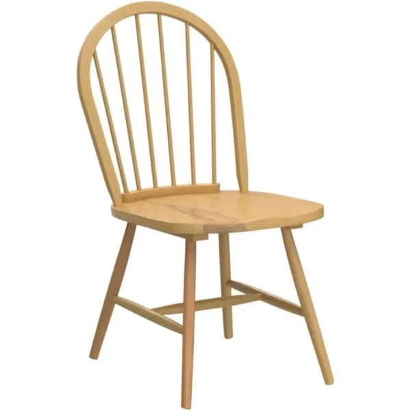 Set of 4 Windsor Chairs, Wood Dining Chairs, French Country Armless Spindle Back Dining Chairs, Farmhouse Kitchen Dining - Image 4