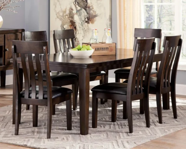 Sheridan Traditional Rectangular Dining Extension Table, Seats 8, Dark Brown, Casual, Classic, Sturdy - Image 2