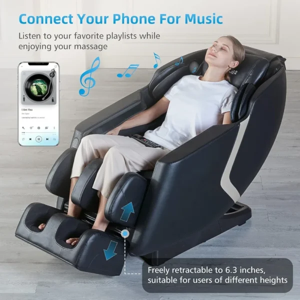 4D Shiatsu Deep Tissue Massage Chair: Ultimate Relaxation with Zero Gravity - Image 4