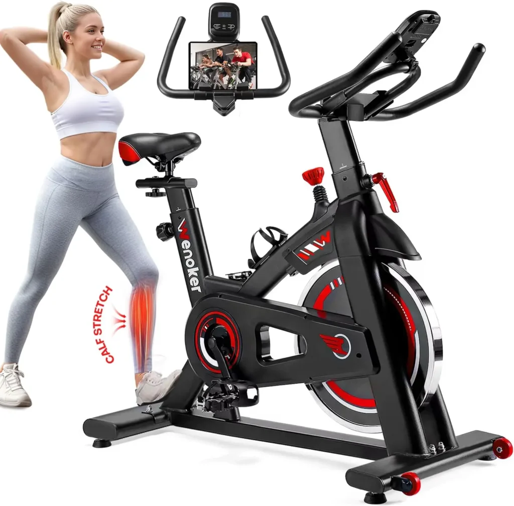 Silent Belt Drive Indoor Cycling Bike: Home Fitness with Heavy Flywheel and LCD