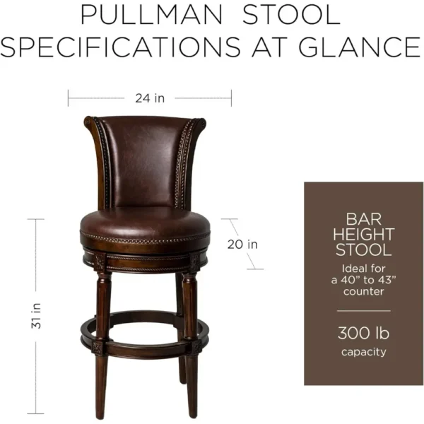 Captivating Barstool: Elevate Your Home with Vintage Charm and Modern Comfort - Image 2