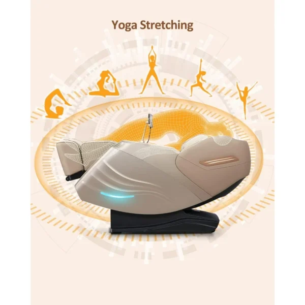 Full Body Zero Gravity SL Track Massage Chair with Yoga Stretching - Image 8