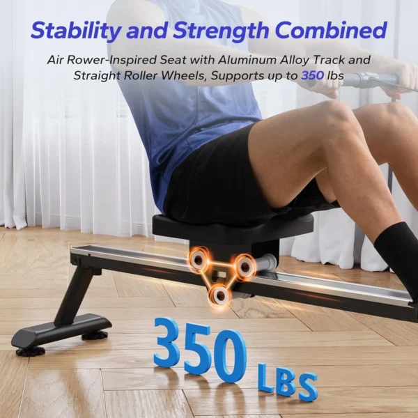 Premium Water Rowing Machines for Home: Experience the Finest Solid Wood Rowing with LCD Monitor and Ergonomic Comfort - Image 6