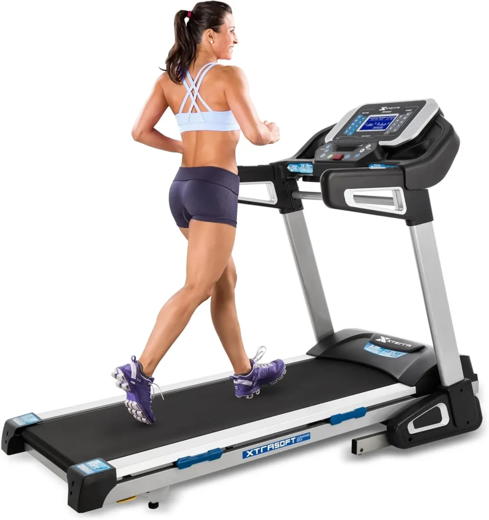 Premium Folding Smart Treadmill: XTRASoft Cushioned Run, Handlebar Controls