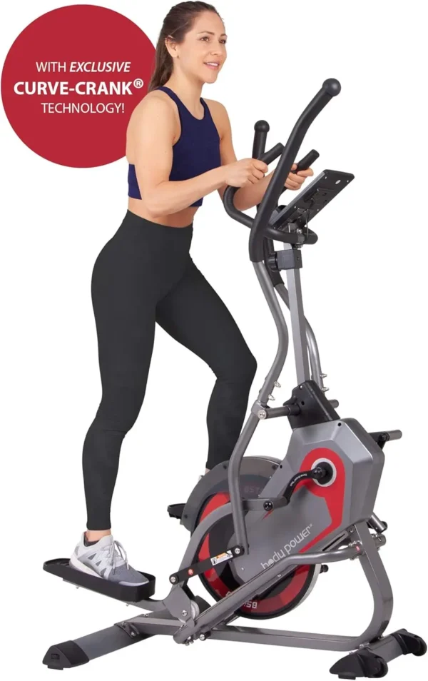2-in-1 Elliptical Stepper: Patented HIIT Training for Home Fitness
