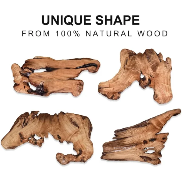 DUTRIEUX Live Edge Natural Wood Coffee Table, 35” x 20” - Image 4