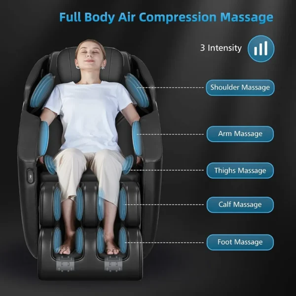 4D Shiatsu Deep Tissue Massage Chair: Ultimate Relaxation with Zero Gravity - Image 2