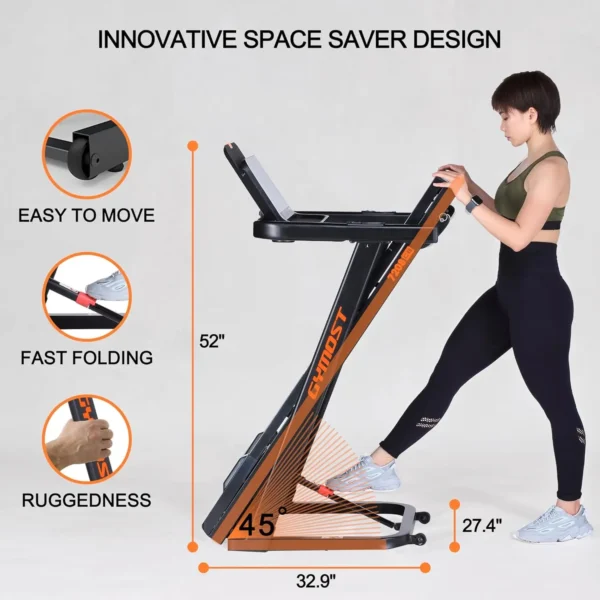 Home Treadmills: LCD Display, Incline, 300-350 lbs Capacity for Walking and Running - Image 6