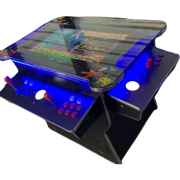 Full Size Commercial Grade Cocktail Arcade Machine  Games Lift Up / Tilt Screen 26.5 Screen Tempered Glass 2 Stools Included - Image 2