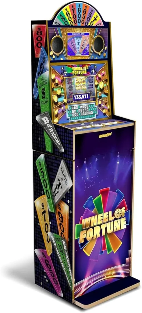 Wheel of Fortune Casinocade Deluxe Arcade Game: 5 Ft Stand-Up Cabinet for Home Entertainment