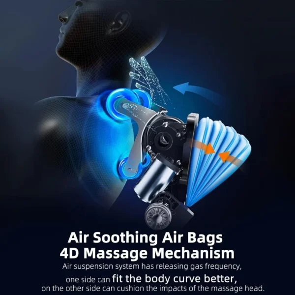 Acupressure Lounge Chair with Electric Footrest and Heated Massage - Image 14