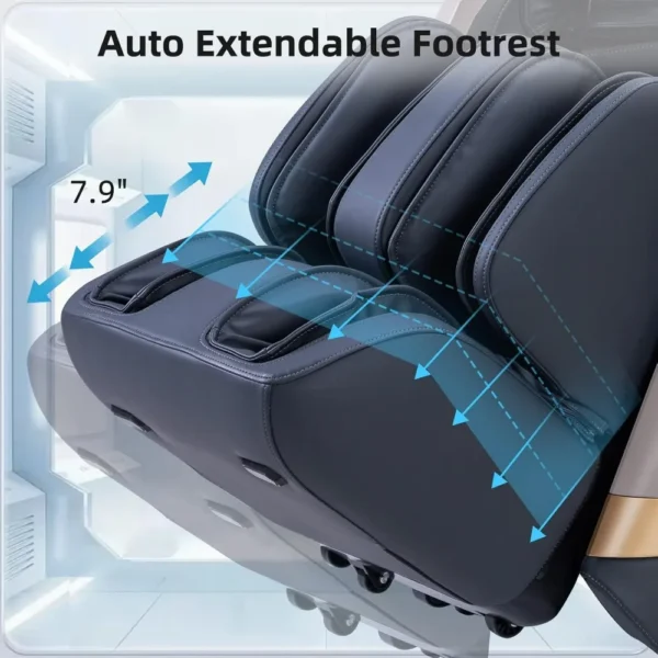 Acupressure Lounge Chair with Electric Footrest and Heated Massage - Image 12